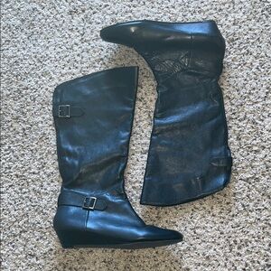 Black Leather Women's Boots Sz 9